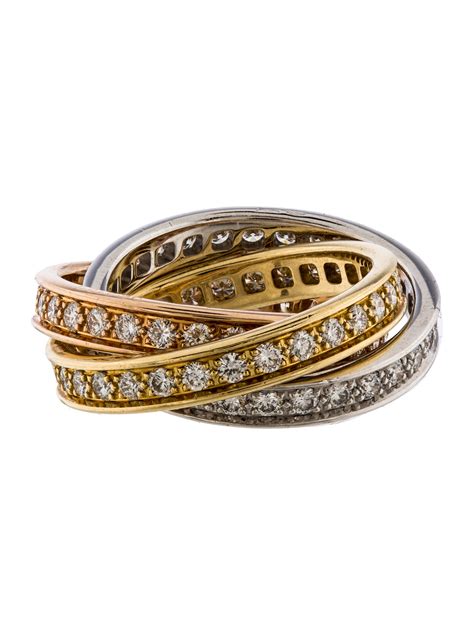 cartier rolling ring with diamonds